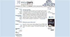 Desktop Screenshot of miculparis.ro