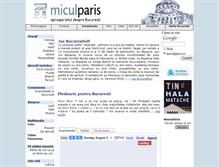 Tablet Screenshot of miculparis.ro